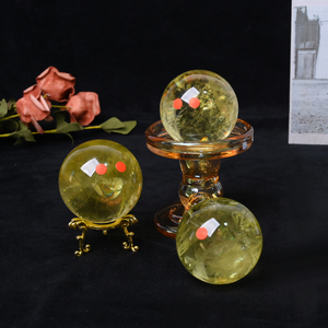 Esfera de Citrino Natural de Alta Calidad, Cristal Pulido, para Reiki y Feng Shui - Product Image 2