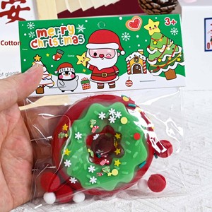 2026 Christmas Squishy Stress Relief Toys <b>Mini</b> Squeeze Toys Soft Holiday Fidget Toys with Cute Xmas Designs for Kids Party Gifts - Product Image 3