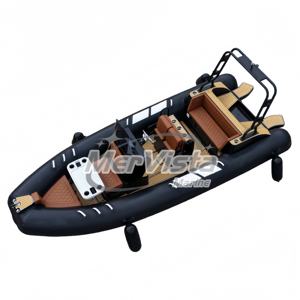 Bateau pneumatique semi-rigide <span class=keywords><strong>de</strong></span> pêche Orca Hypalon 580 <span class=keywords><strong>de</strong></span> 20 pieds en aluminium, best-seller, avec table à manger en ABS - Product Image 4