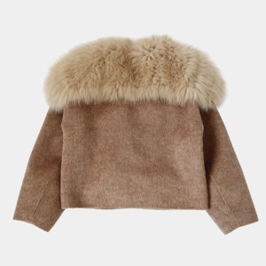 Женское кашемировое пальто с меховым воротником - Product Image 6