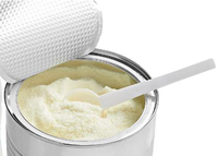 Boîte d'emballage ronde écologique en papier de poudre de supplément de sécurité alimentaire avec couvercle en plastique
