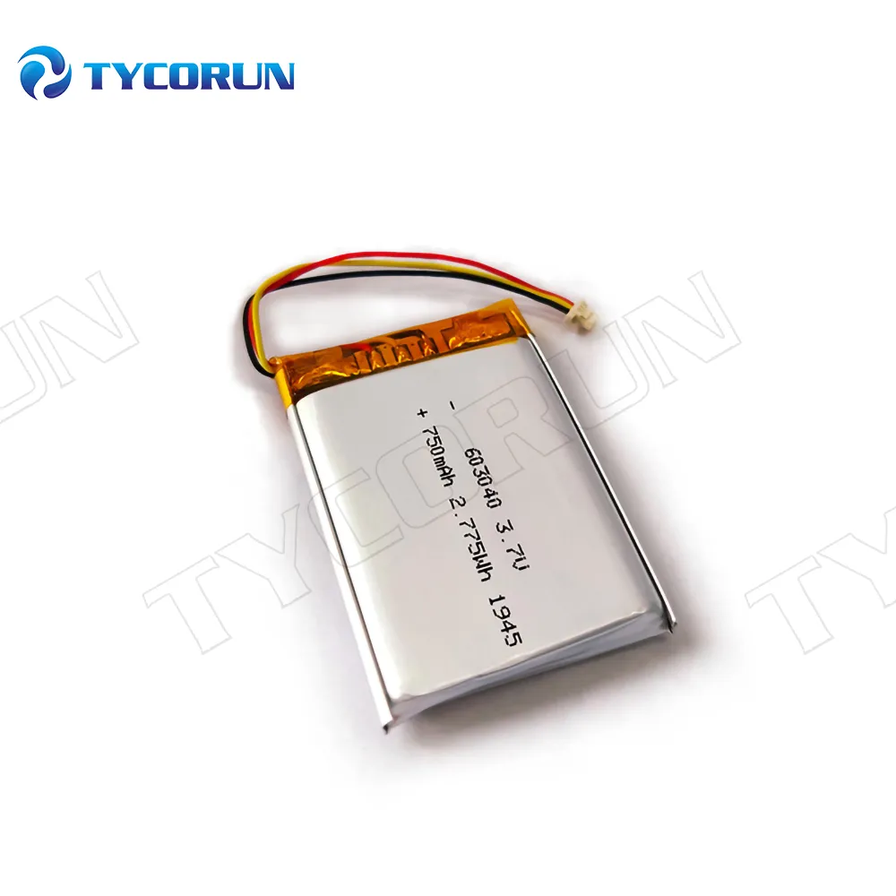 Tycorun Lipo Pin 3.7V Có Thể Sạc Lại 150Mah 350Mah 750Mah 1000Mah 1200Mah 2000Mah Li-ion Lithium Polymer Pin Di Động