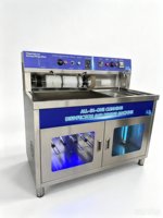 Machine commerciale tout-en-un semi-automatique pour le lavage, le nettoyage, le séchage, la désinfection et la stérilisation des chaussures et des baskets