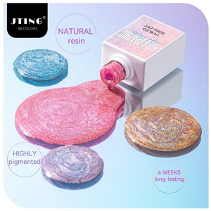 JTING Private Brand Free Custom Design 48colors Holographic Laser Gel Polish Collection <b>Set</b> Box OEM Gel <b>Nail</b> Polish Supplies - Product Image 3