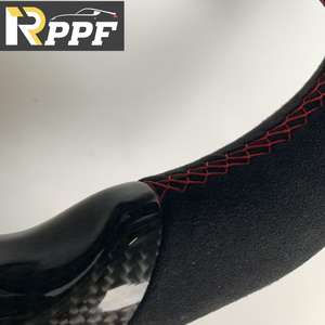 Volant en cuir et fibre de carbone véritable de haute qualité RPPF pour <span class=keywords><strong>Audi</strong></span> <span class=keywords><strong>Q2</strong></span> 2017-2019, vente en gros à prix réduit - Product Image 6