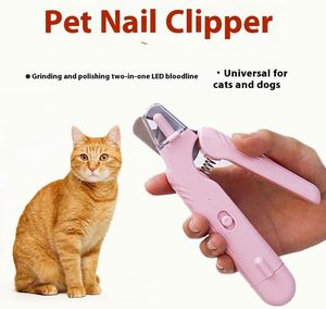 Cortauñas Profesional Ecológico para Mascotas con Luz LED, Protector <span class=keywords><strong>de</strong></span> Seguridad para Uñas <span class=keywords><strong>de</strong></span> Perros y Gatos, Cuchilla Afilada, Diseño Anti-Salpicaduras - Product Image 1