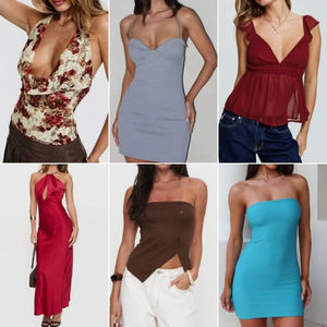 Robes de sport en coton pour femmes, été, directement de l'usine, mode décontractée, nouvelles, adultes, vêtements en gros pas chers, modèle QZ-024, Chine - Product Image 5