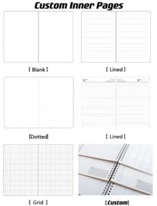 Tùy chỉnh cá nhân bất động sản xoắn ốc máy tính xách tay cai trị các trang dòng với thiết kế của bạn trên trang bìa - Product Image 3
