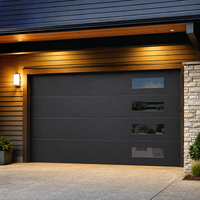 Porte de garage automatique en aluminium sur mesure, porte d'entrée à ouverture automatique, télécommande, portail d'entrée pour villa, cour, maison résidentielle