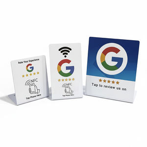 Cartes NFC en PVC en vrac, autocollants de présentation de bureau pour marketing, NTAG213, NTAG215, NTAG216, carte Google Review sans contact - Product Image 1
