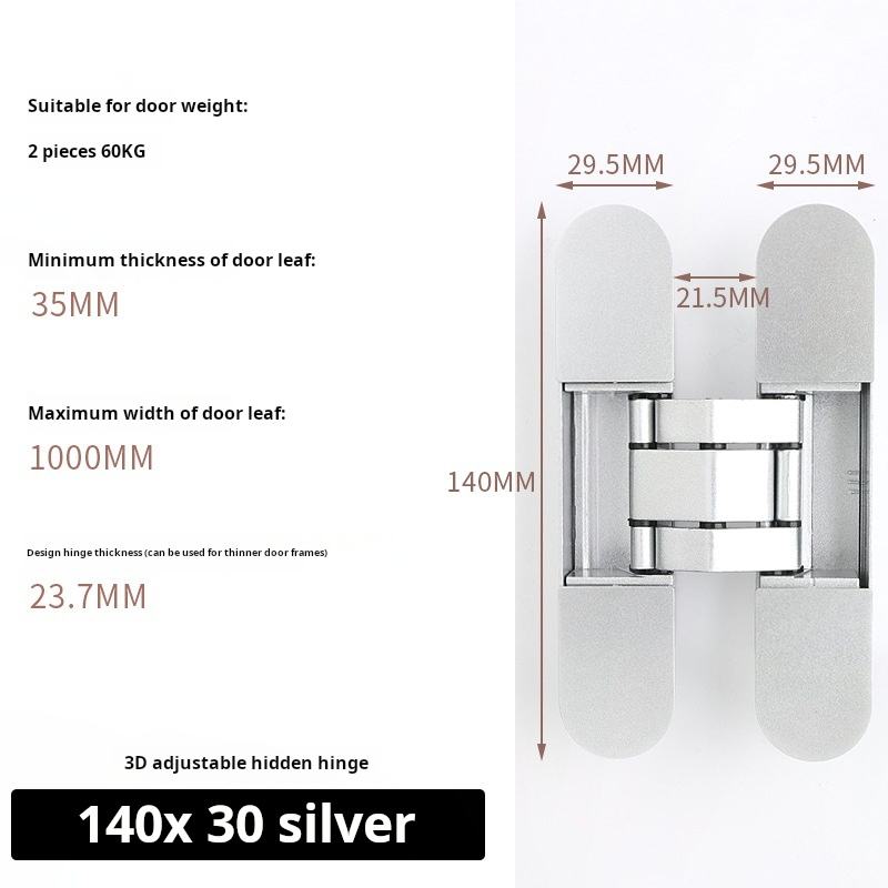 Silver [140*30] 3D hinge