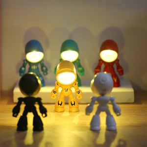 Nouvelle mini lampe de bureau Hero War Police, veilleuse à lumière chaude, veilleuse amusante, ornements de bureau de personnage de dessin animé, petits cadeaux créatifs - Product Image 6