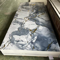 Nouvelle feuille de marbre PVC 3mm 2.5mm 2mm feuille de marbre UV Flexible et pliable panneau mural en PVC étanche