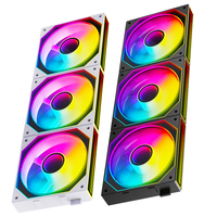 Ventilador de Refrigeración para PC XINMAI de 120 mm, Magnético, con Cadena Daisy, Blanco, ARGB, PWM, Modular, OEM, ODM