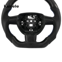 Volant en cuir perforé personnalisé en fibre de carbone pour Ford Focus MK2 RS ST 2006-2012, accessoires intérieurs de voiture