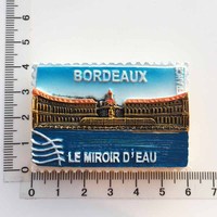 Aimant de réfrigérateur en polyrésine 3D, vente en gros, personnalisé, palais de marseille, France, Bordeaux, Paris, tour touristique, souvenirs