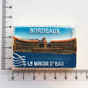 Aimant de réfrigérateur en polyrésine 3D, vente en gros, personnalisé, palais de marseille, <span class=keywords><strong>France</strong></span>, Bordeaux, Paris, tour touristique, souvenirs - Product Image 2