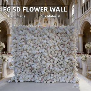 Oferta Especial: Rollo de Fondo de Pared de Flores Artificiales 5D de 8*9 pies para Decoración del Hogar, Pascua y Acción de Gracias - Product Image 3