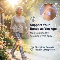 Nouveaux produits : Patch auto-adhésif D3/K2 Calcium pour la santé osseuse, à libération prolongée de calcium et magnésium, étiquette privée OEM