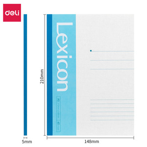 Deli Lexicon <b>A5</b> <b>Notebook</b> 60 Pages Softcover Exercise Book Office Use - Product Image 1