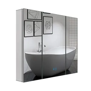 Гостиничная Коммерческая дешевая мебель для ванной комнаты, оптовая продажа, изготовленные на заказ, современные, новые дизайнерские алюминиевые зеркальные шкафы