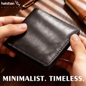 Portafoglio Sottile Minimalista da Tasca Frontale con Blocco RFID in Vera Pelle per Uomo, Bifold Elegante e Sottile in Pelle Crazy Horse - Product Image 4