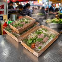 Boîte à nouilles en carton kraft économique avec séparateurs – Vente directe, prix de gros, emballage alimentaire en carton