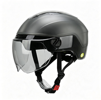 Casque de vélo électrique MOON M06, nouveau modèle, en matériau PC, moulage intégré, avec visière transparente, homologué CE, pour la sécurité des adultes lors de la conduite