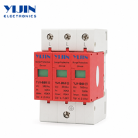 YIJIN Protection contre les surtensions CA monophasé SPD Rail DIN 20KA 40KA 30KA 60KA 4P 385V Stabilisateur de tension domestique 50/60Hz Haute Performance