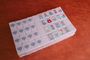 Set di 160 Tessere Mahjong Americane in Rosa Sakura e Viola Lavanda, Set Portatile in Acrilico - Product Image 6