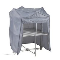 Polyester 210D matériel séchage des vêtements couverture de support d'air chauffant à 3 niveaux avec évent chaud et fermeture éclair