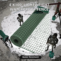 Rouleau de clôture en plastique en gros, surface lisse, pour jardin, volailles, clôture de jardin, séparation extérieure