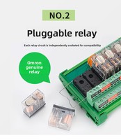 Module relais 816 canaux 12V/24V avec sortie PLC, courant nominal 5A/16A, contacts 2NO/2NF, carte de circuit intégré