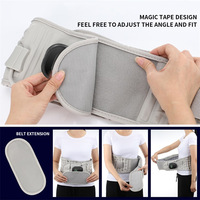 Respirant soulagement taille mal de dos Massage hernie discale douleur dos taille chauffée ceinture de soutien Traction lombaire