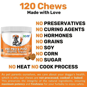 Probiotik dan Kunyahan Pencernaan untuk Anjing, Probiotik Kunyahan, Kunyahan Lunak untuk Anak Anjing, Kunyahan Anti Gatal untuk Pencernaan - Product Image 2