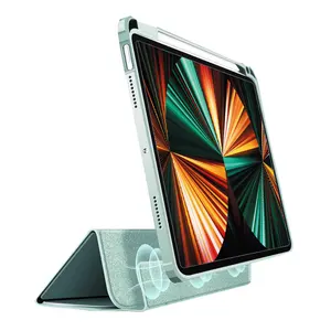 iPad Air 5磁铁超薄外壳配件聚氨酯皮革磁性可拆卸后盖外壳