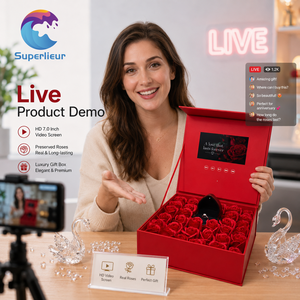 Écran LCD de boîtier vidéo numérique intelligent de 7 pouces Superlieur prend en charge les formats <span class=keywords><strong>JPG</strong></span>/<span class=keywords><strong>PNG</strong></span>/JPEG MP4 musique MP3 pour les invitations de mariage - Product Image 5