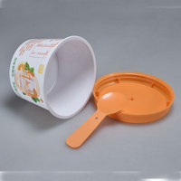 Gobelets à yaourt Caliber 88 de 130 ml, emballage IML de qualité alimentaire, conteneur pour céréales et yaourt de petit-déjeuner, emballage rond pour yaourt et fromage de 100 g et 130 g