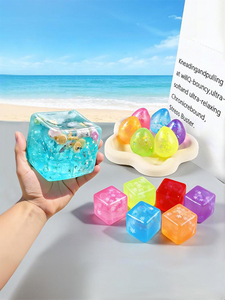 Cubo Antiestrés con Temática Oceánica, Bloques de Construcción para Adultos, Juguete Sensorial para Aliviar la Ansiedad, Cubo de TPR de Maltosa - Product Image 6