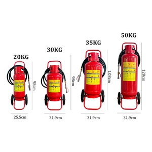 Extincteur à poudre sèche ABC DCP sur chariot avec roues, 25 kg et 45 kg, en promotion directe usine - Product Image 3