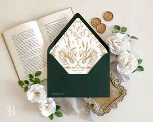 Busta <span class=keywords><strong>per</strong></span> Invito Matrimoniale <span class=keywords><strong>di</strong></span> Lusso in Terracotta Arancione con Inserto Floreale Botanico, Sigillo in Cera Dorata, Stampa Personalizzata Vintage - Product Image 6
