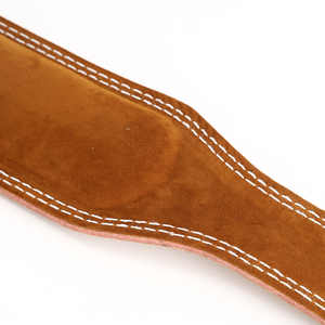 Cinturón de Seguridad de Cuero Resistente y Transpirable para Levantamiento de Pesas con Logotipo Personalizado para Unisex - 4 Pulgadas - Product Image 2