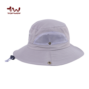 หมวกบัคเก็ตแบบตาข่ายสำหรับชาวประมง,แผ่นหนังปักลายแห้งเร็วสไตล์ใหม่พิมพ์ลายโพลีเอสเตอร์100% ขนาด58ซม. ~ 60ซม. 100ชิ้น - Product Image 5