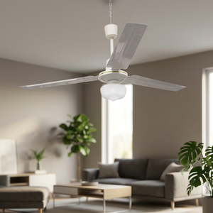 Ventilatore da Soffitto/Lampadario Windy a 3 Pale 140 cm 70 W con Sorgente Luminosa LED, Telecomando, Legno Massello, ABS, Design Moderno Europeo AC/DC - Product Image 2