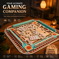 Premium Southwest Totem Mahjong-Matte 32,68 Zoll Rutschfeste Geräuschlose Tischauflage für Amerikanisches Mahjong Professionelle Spielmatte 830mm