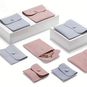 Vente flash - Mini pochettes à bijoux en forme d'enveloppe, fermeture à bouton pression, pochette de luxe pour collier avec rabat, design unique, pochette de haute qualité - Product Image 1
