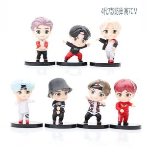 Q-Phiên Bản Btss PVC Thiết Lập Mô Hình V Suga <span class=keywords><strong>Rap</strong></span> Quái Vật Jimin Mini Hành Động Hình Jung Kook Jimin Đồ Chơi Trang Trí Figurineaz - Product Image 3