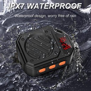 Mini Altavoces Portátiles Flotantes Inalámbricos a Prueba <span class=keywords><strong>de</strong></span> Agua con Pantalla LED Pequeña, <span class=keywords><strong>Radio</strong></span> para Ducha, Viajes, Camping y Actividades al Aire Libre - Product Image 5