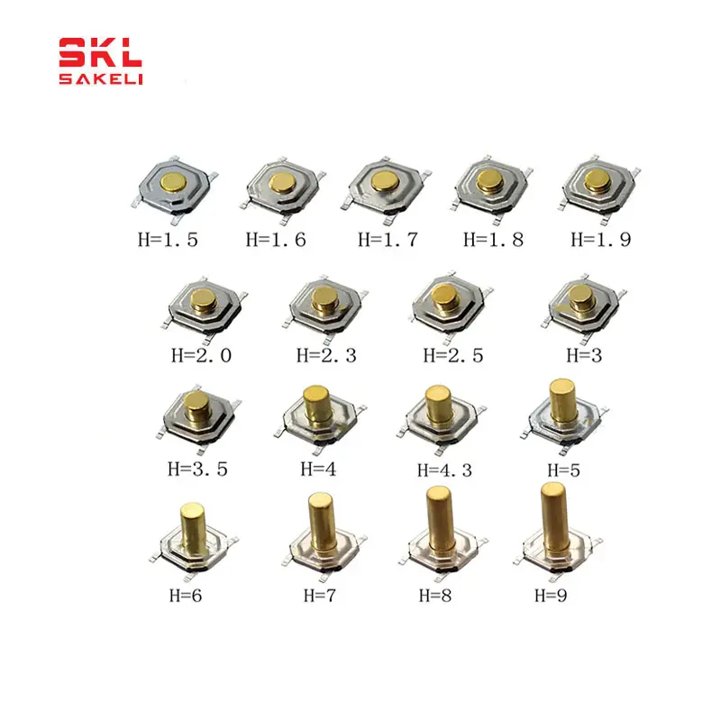 Interruttore tattile TS-1087S-AR01516 SMD Light> interruttore tattile con luce frontale in rame 160gf