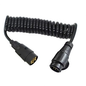 Connecteur de <span class=keywords><strong>remorque</strong></span> de style européen, <span class=keywords><strong>adaptateur</strong></span> RV, câble d'extension <span class=keywords><strong>7</strong></span> broches <span class=keywords><strong>13</strong></span> broches, <span class=keywords><strong>prise</strong></span> à ressort pour remorques, camping-cars, caravanes - Product Image 2